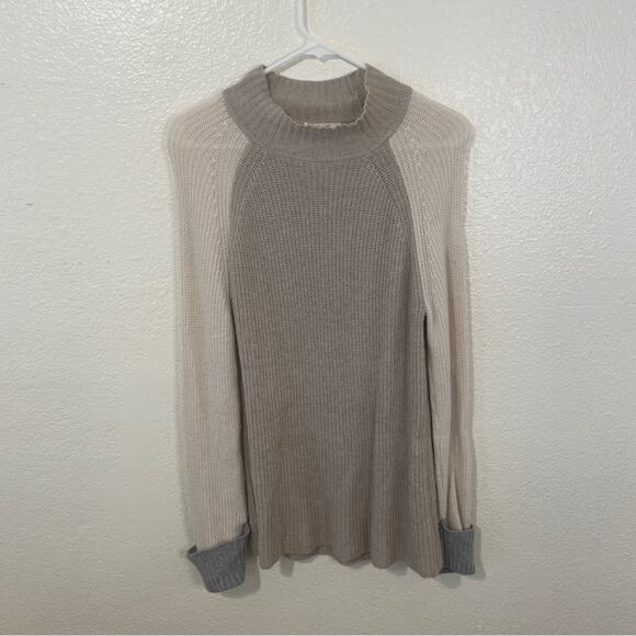 Splendid Alta Colorblock Cashmere Lambs Wool Viscose Blend Sweater Size XS - Picture 2 of 9
